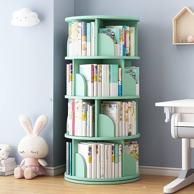 Bibliothèque pour enfants en bois verticale résistance aux éclats