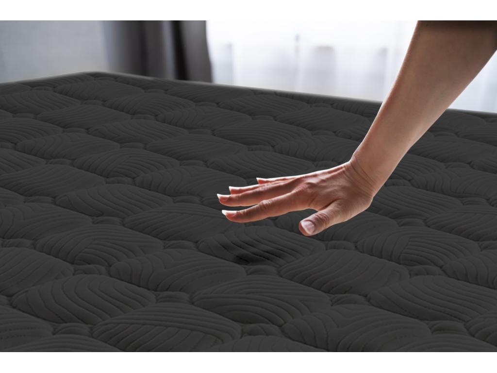 Matelas Mousse à mémoire de forme Air Noir, 27 cm - Decoepure