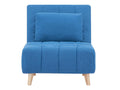 Fauteuil convertible en tissu bleu Homelyfr