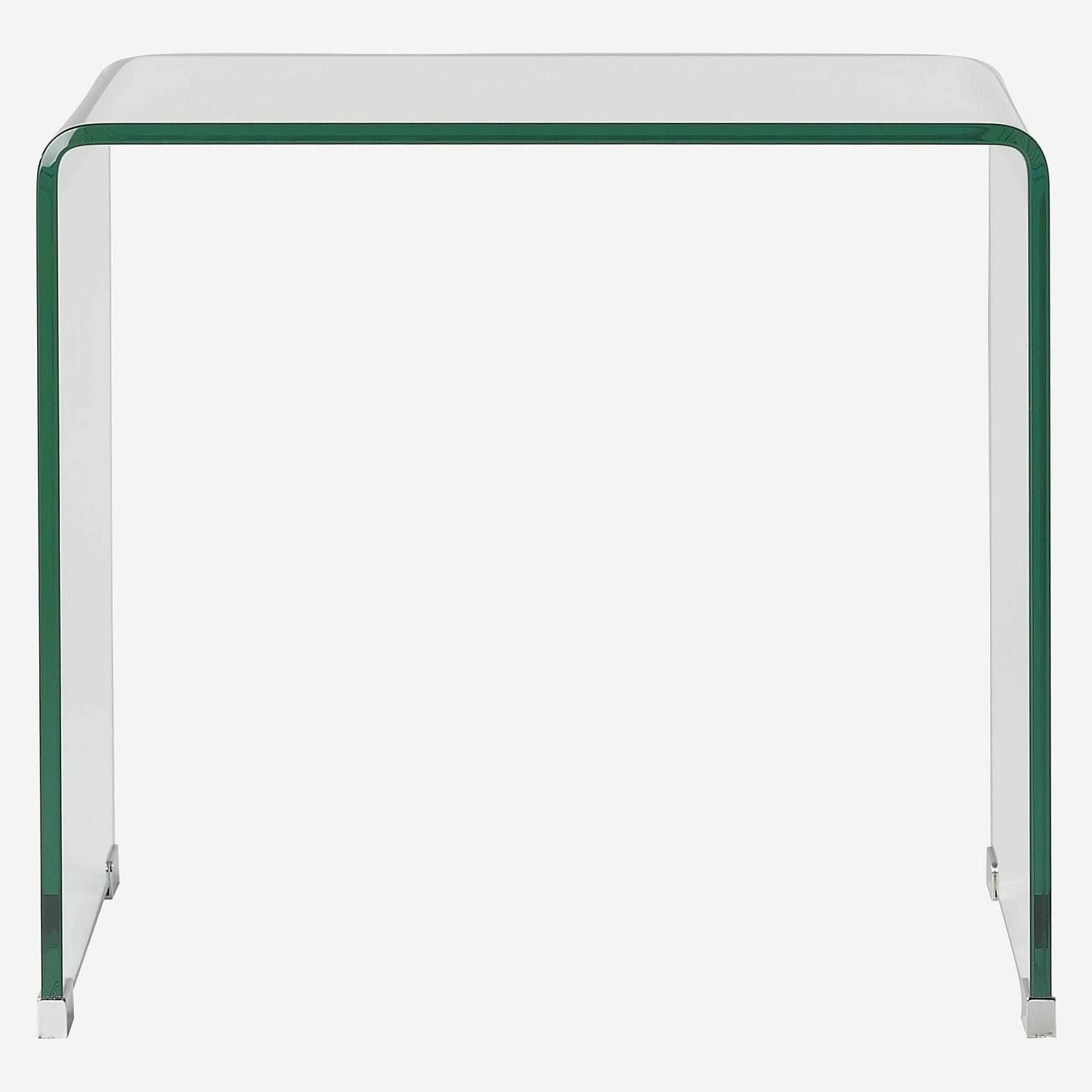 Habitat Table d'appoint en verre trempé