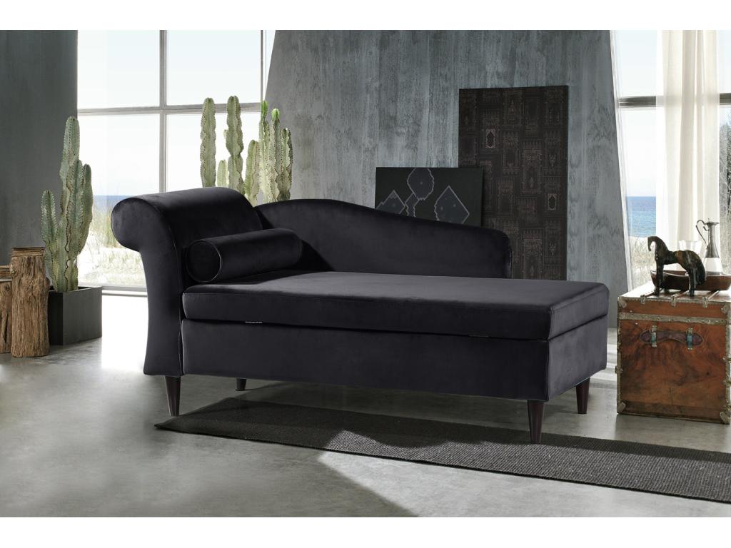 Canapé - Noir tissu tissé - Homeepure