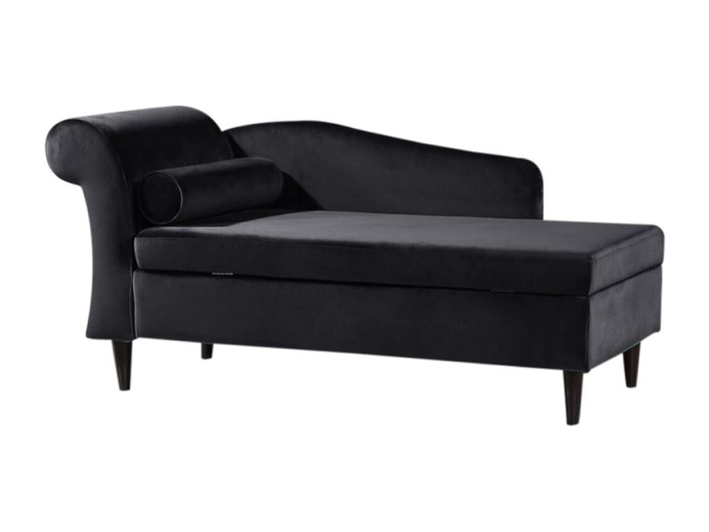 Canapé - Noir tissu tissé - Homeepure