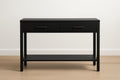 Console en bois MDF noire avec tiroirs 120x40x80 cm
