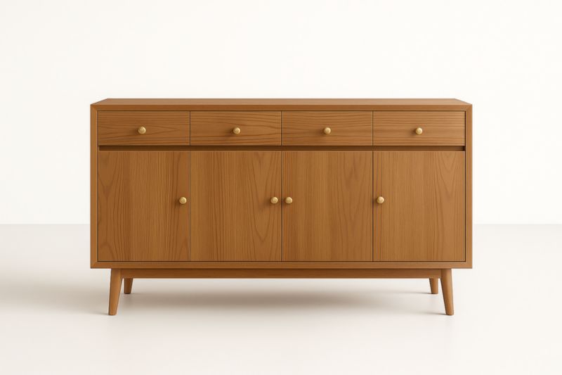 Buffet en bois avec tiroirs et portes en MDF