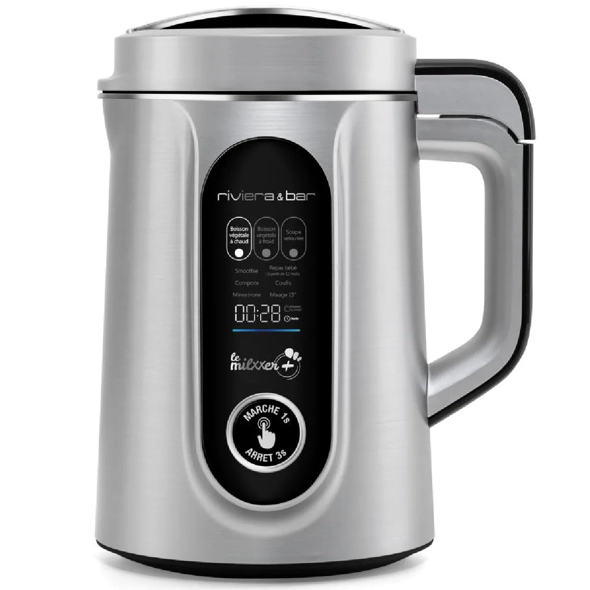 Blender chauffant 1,3l 1400w inox/noir - pps650 - RIVIERA &amp; BAR
