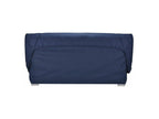 Banquette Clic Clac tissu matelas Cheneclair 14cm avec rangement Cheneclair-Couleur Bleu marine-130x190