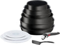 Tefal Ingenio Batterie de cuisine 8 pièces, Poêles, Casseroles, Induction, Revêtement antiadhésif résistant, Empilable, Compatible lave-vaisselle, Fabriqué en France, Daily Chef On ‎L7619202